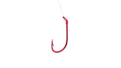 Eagle Claw Snelled Baitholder Hook Red